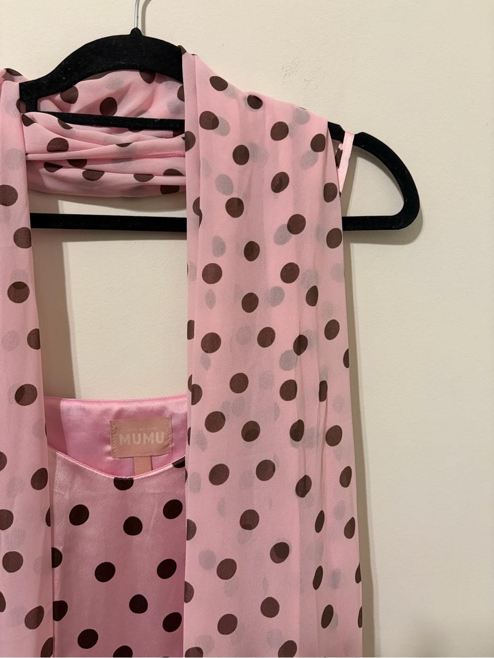 Show Me Your Mumu Dalia Pink Polka Dot Maxi Dress - Picture 7 of 9